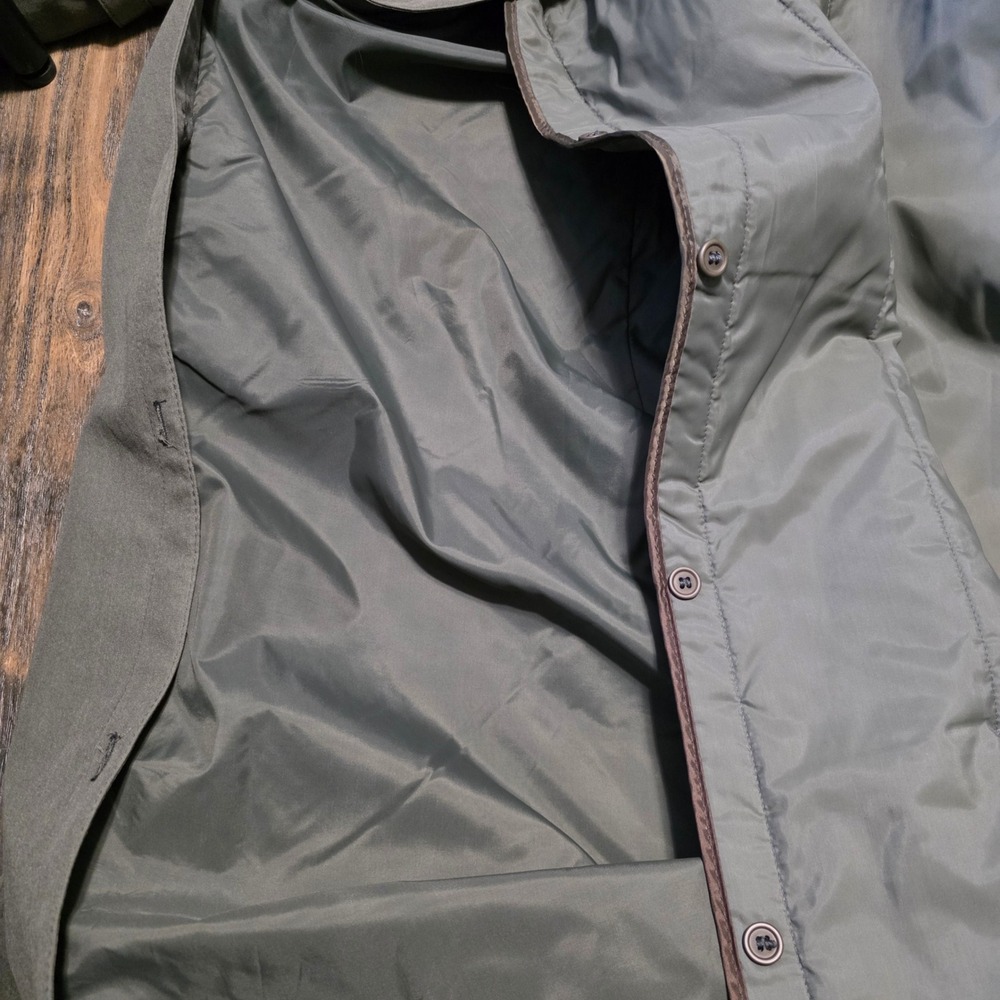 London Fog Classic Double Breasted Trench Coat Women's Size 12 Reg Olive Belted - Picture 3 of 13